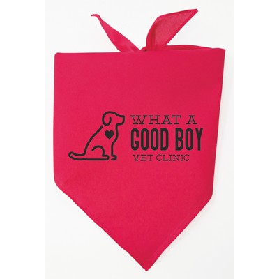 Personalized Large Red Triangle Pet Bandana