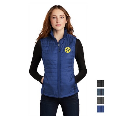 Port Authority Women's Packable Puffy Embroidered Vest