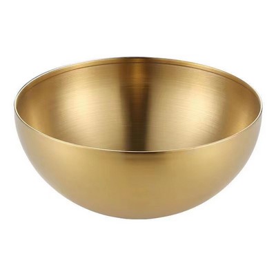 304 Stainless Steel Bowl 9.85" Dia. Salad Mixing Bowl