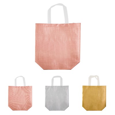 Metallic Laminated Shopping Tote Bags