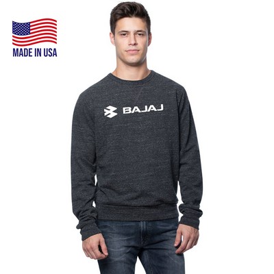 Unisex USA Made Organic Triblend French Terry Crew