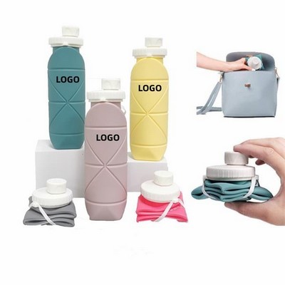 20 OZ Silicone Collapsible Water Bottle