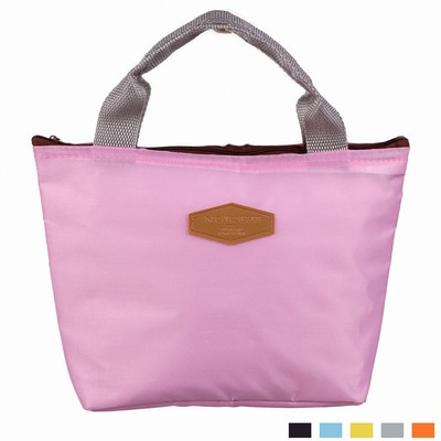 Foldable Color-Block Picnic Tote