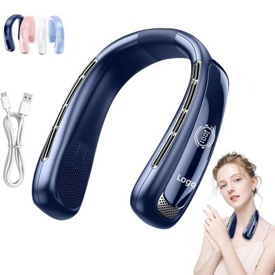 Digital Display Rechargeable Bladeless Neck Fan
