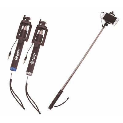 Deluxe Selfie Stick with Built-in Shutter Control (Blank)