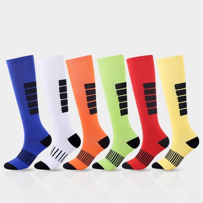 Custom Knitted Knee High Socks Unisex Socks With Full Customization