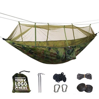 210T Nylon Camping Hammock Set with Mosquito Net