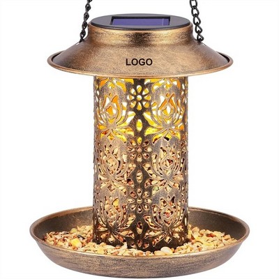 Solar Powered Bird Feeding Station
