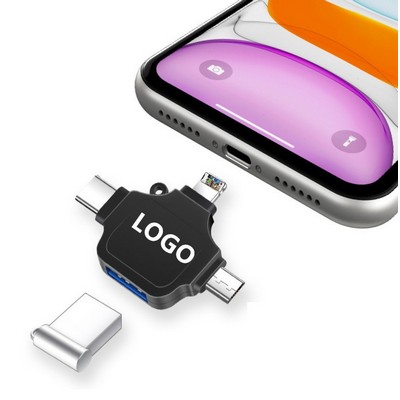 ONE lightning/micro USB /USB C 3" 1 OTG Adapter