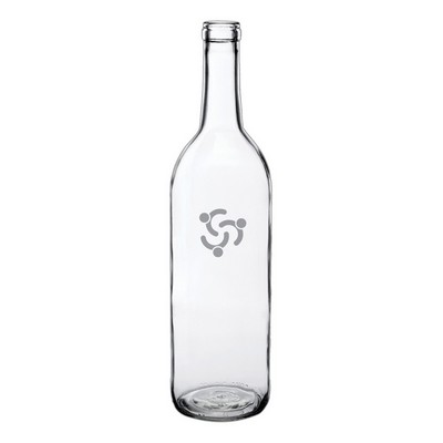 Wine Bottle-shaped Glass Water Bottle - Double Transparent