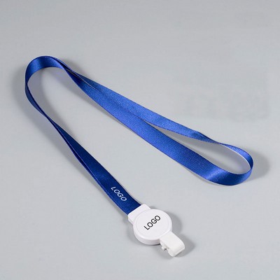 Retractable Buckle Work Badge Lanyard