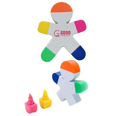 Human-Shaped Multi-Headed Highlighter