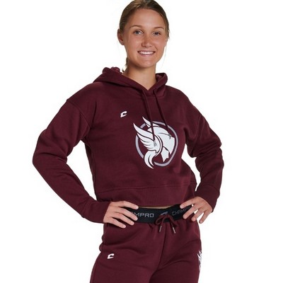 Victory Fleece Womens Crop Hoodie