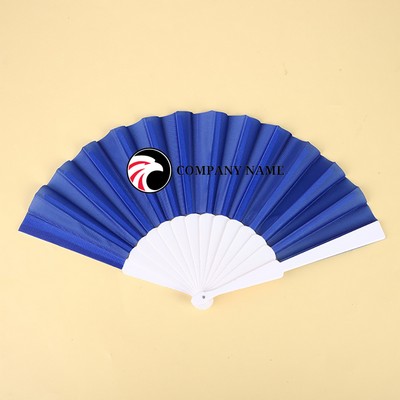 Handheld Foldable Full Color Polyester Fan