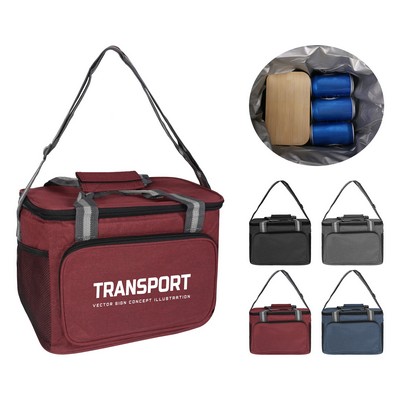 15 L Oxford Cloth Handheld Portable Insulated Cooler Bag