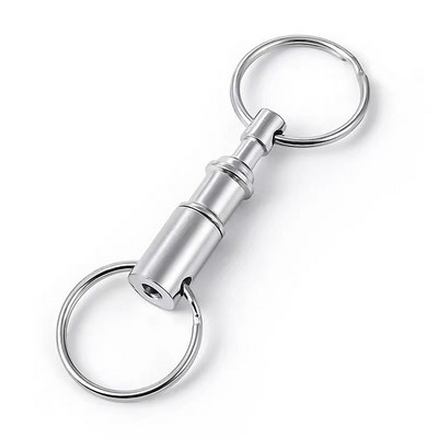Detachable Double Ring Keychain