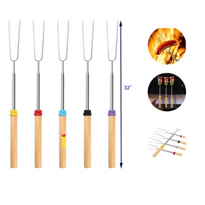 5 Pcs 32Inches Smores Sticks Skewers Smores Kit