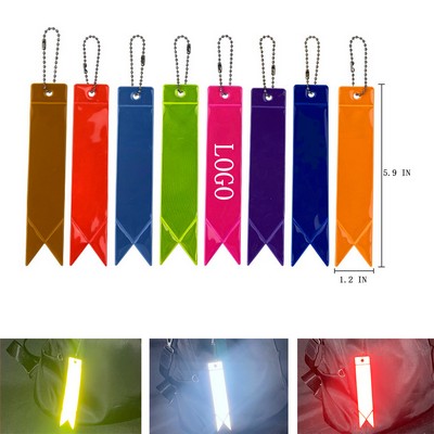 Reflective Safety Keychain Ribbon