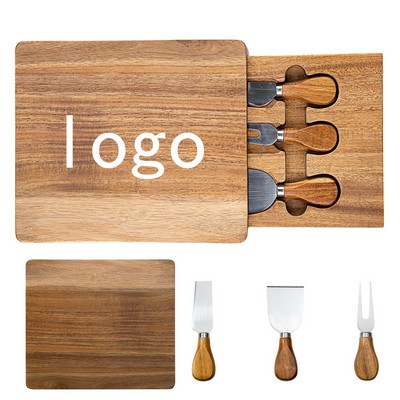Magnetic Bamboo Cheese Tool Set