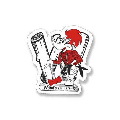 Decal On White Vinyl Material - Laminated For Extended Outdoor Use (3"X5.5")