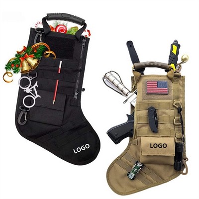 Tactical Christmas Stocking With Flag Patch