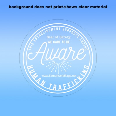 Clear Static Cling -7X7