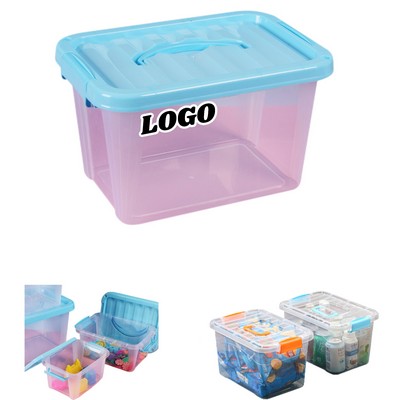 Transparent Portable Plastic Desktop Storage Box