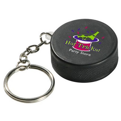 Mini Hockey Puck Squeeze Keyring