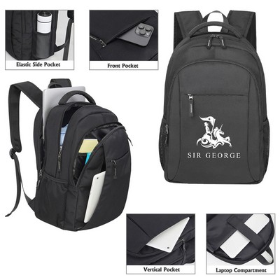 Deluxe Business Backpack With 15.6" Laptop Sleeve