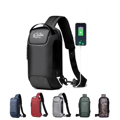 Security Code Lock Sling Bag