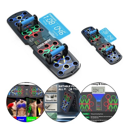 Foldable Push-Up Board with Timer