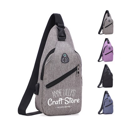 Chest Bag with Headphone Hole