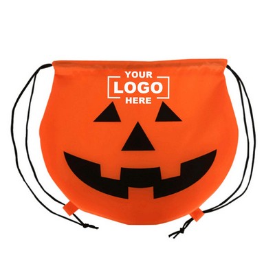 Halloween Pumpkin Drawstring Bag – Spooky & Fun.