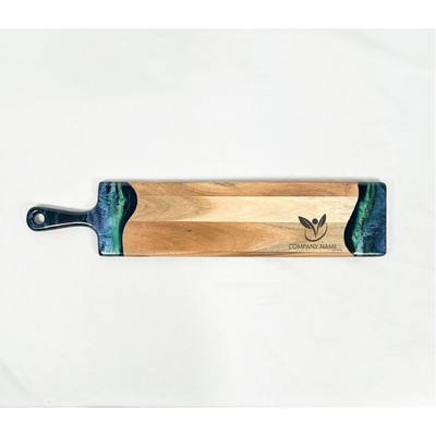 5x24 Baguette Acacia Cheeseboard Northern Lights