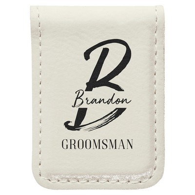 Leatherette Money Clip