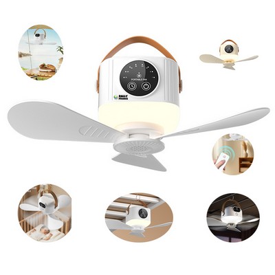 Portable Rechargeable Fans with Led Lights Remote Control Ceiling Fans