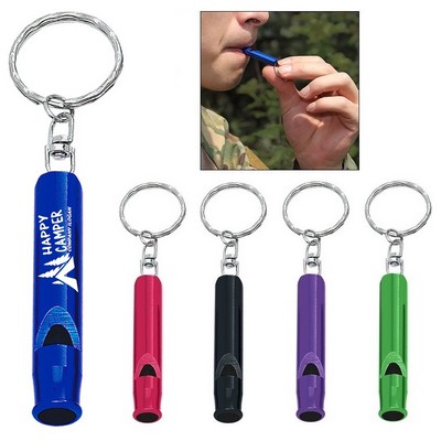 Metal Whistle Keychain