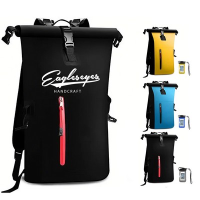 25L Waterproof Roll-Top Backpack