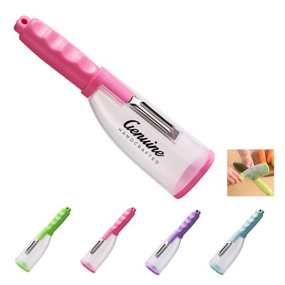 Peeler with Container Stainless Steel Blade