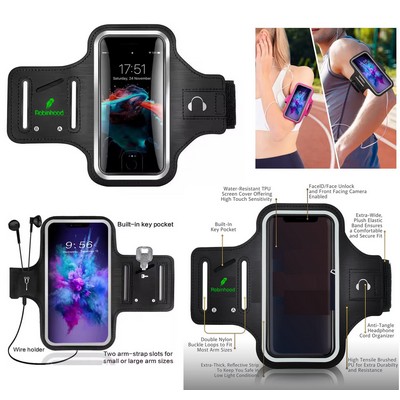 Promotek iBank® Running Sport Armband compatible with iPhone 16, Galaxy Phones & More
