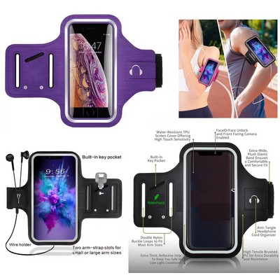 Promotek iBank® Running Sport Armband compatible with iPhone 16, Galaxy Phones & More