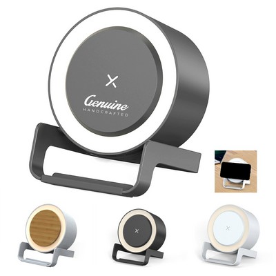 Bluetooth Speaker w/ Bedside Lamp w/ Wireless Charger