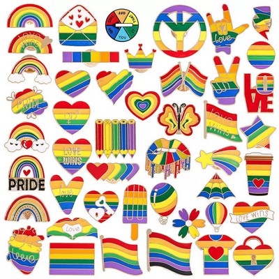 Rainbow Pride Cute Enamel Lapel Pin