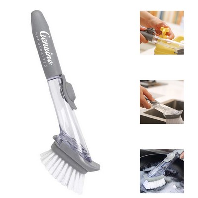 Soap Dispensing Dish Brush with Sponge and Soap Dispenser Head