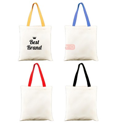 7 Oz. Natural Cotton Canvas Tote Bag For Custom Your Logo