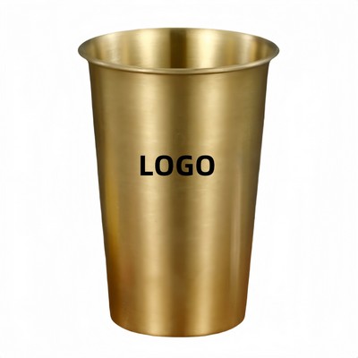 304 Food-Grade Stainless Steel Single-Layer Metal Cup