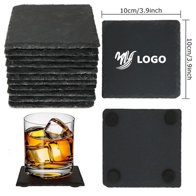 Natural Slate Stone Square Coaster