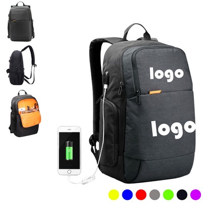 Large Capacity Business Backpack With Usb Charging Port