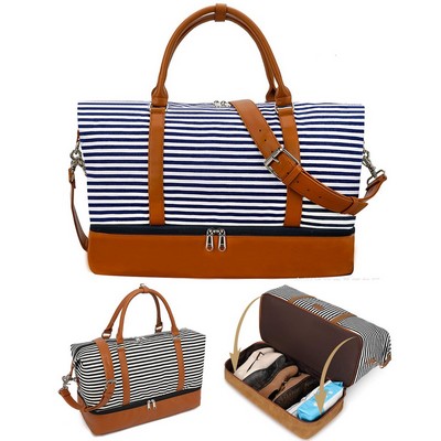 Canvas Duffel Weekender Bag.