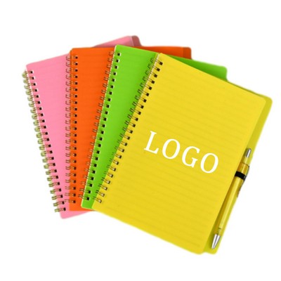 A5 Spiral Notebook with Pen Set